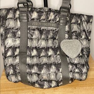 Juicy Couture Black and White Patterned Tote